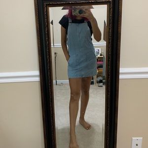 TOPSHOP PINOFF DENIM DRESS
